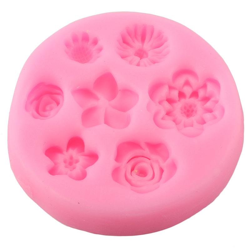 Daisy Wild Chrysanthemum Flower Silicone Mould DIY Cupcake Baking Moulds Fondant Cake Decorating Tools Chocolate Candy Resin Mould