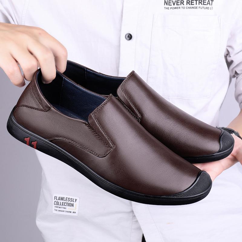 

Модные роскошные туфли-лоферы для мужчин, большой размер 36-46, офисные оксфорды, туфли-лодочки из натуральной кожи, брендовые дизайнерские мужские повседневные туфли для вождения 44 коричневый