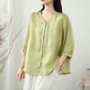 Shop   Ladies Up To 88 Body CoVer Daily V Neck 3 4 sleeVe Blouse Won Wbl Wfpc51y