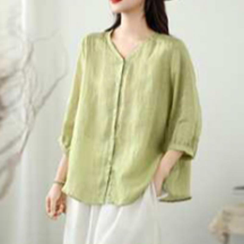 Shop Ladies Up To 88 Body CoVer Daily V Neck 3 4 sleeVe Blouse Won Wbl Wfpc51y