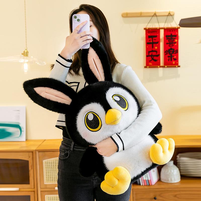 New Cute Awakening Penguin Plush Toys Children's Comfort Doll Girls' Big-sized Doll Birthday Gift