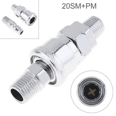 2 יחידות TL-S12 מהיר מתאם פנאומטי פלדה מדחס אוויר מהיר מחבר בלחץ גבוה