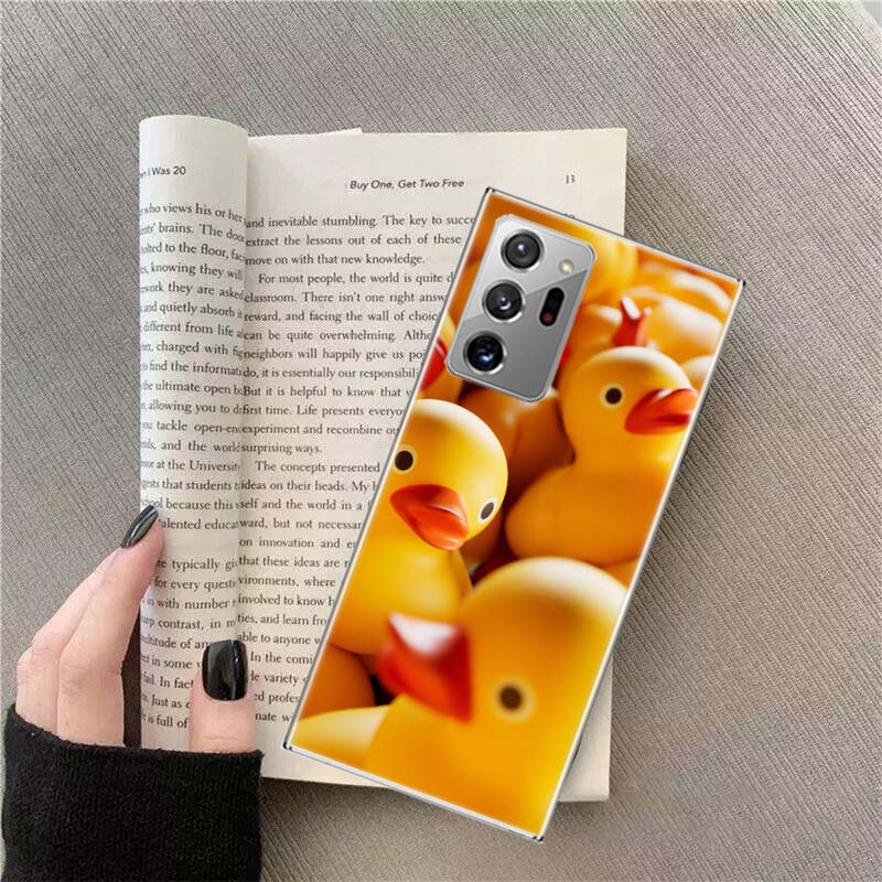 Rubber Ducks Floating in the Swimming Pool Phone Case For Samsung Galaxy S25 Edge S24 S23 FE S22 S26 Ultra S21 S20 S10 Plus C