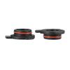 X AUTOHAUX 9012 HIR2 LED Headlight Adapter Base Bulb Socket Retainer Holder Universal Car Black 2pcs