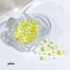 Mermaid Iridescent Nail Art Beads - Glass Rhinestone Half-Rounds for DIY Nail Decoration