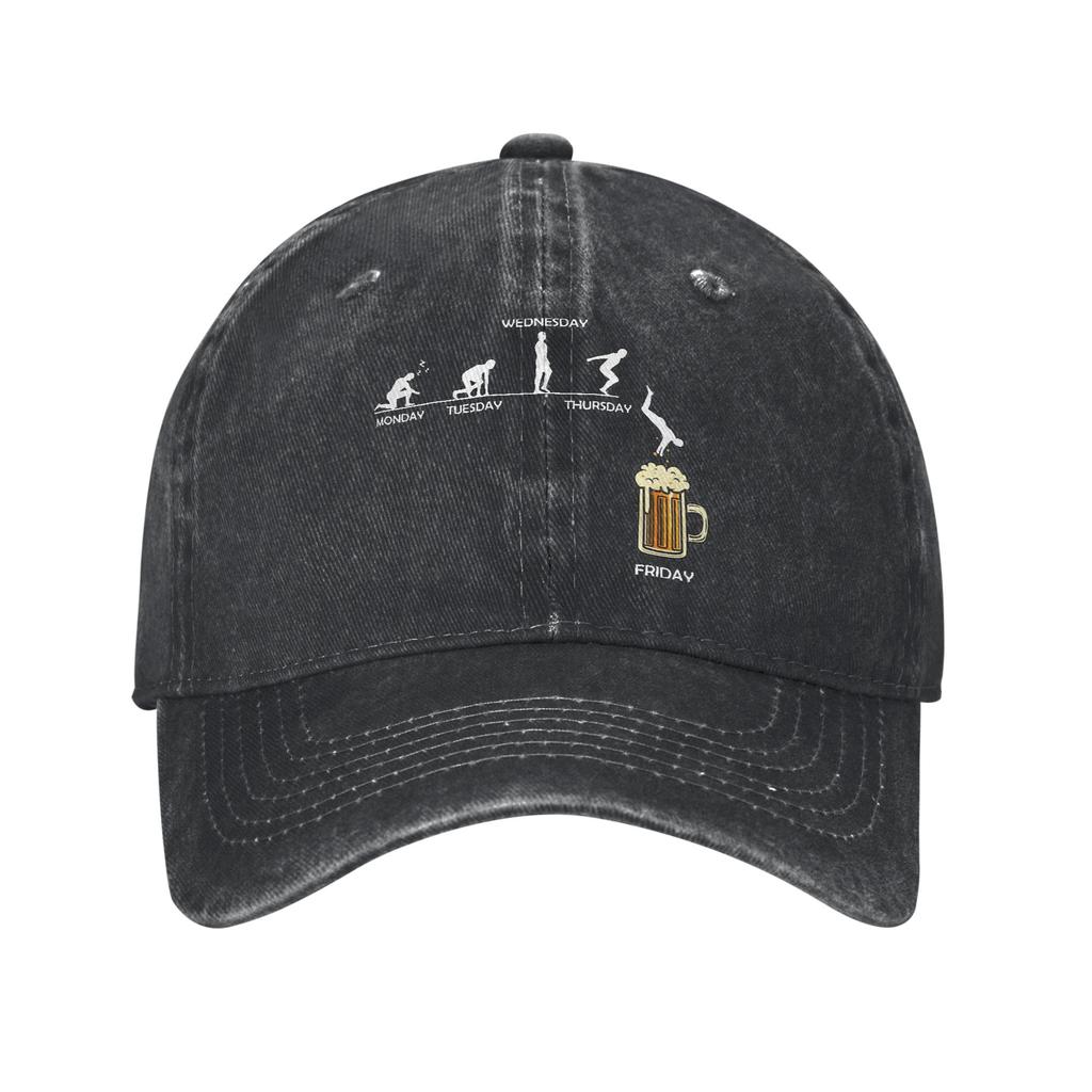 Its Beer Oclock Funny Skeleton Baseball Caps Vintage Distressed Washed Headwear Unisex Outdoor All Seasons Travel Caps Hat