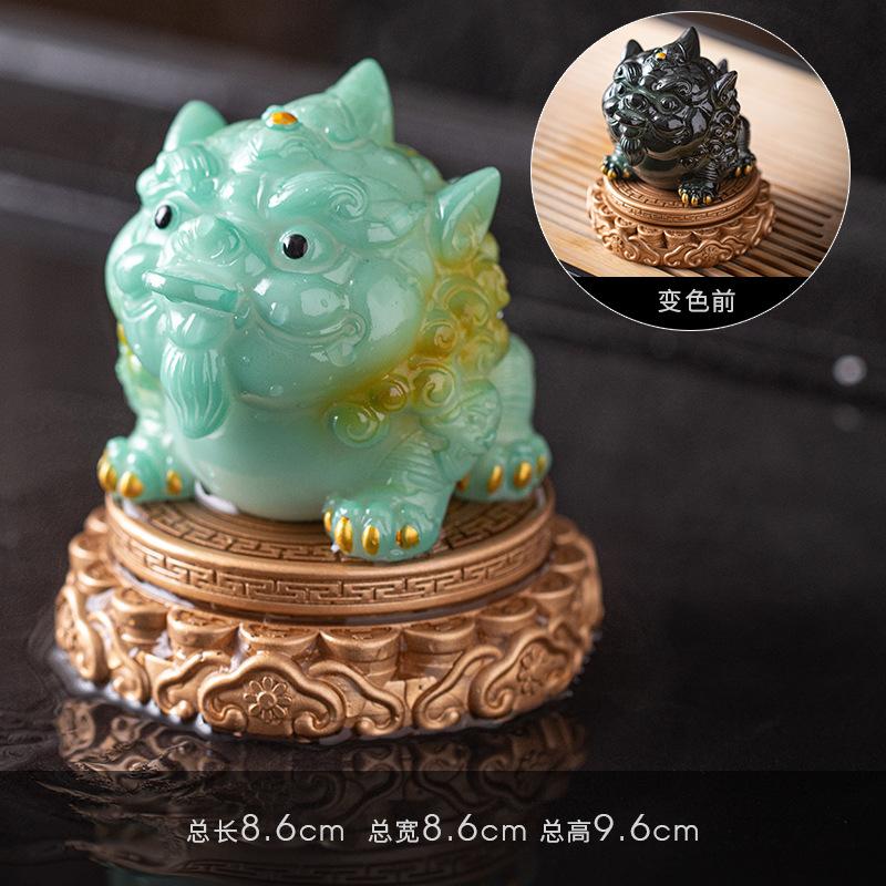 

Пи Сю - Меняющая цвет чайная фигурка-питомец Может питать время Приносить удачу Для чайной церемонии Украшение для чайного набора Кунг-фу Бутик