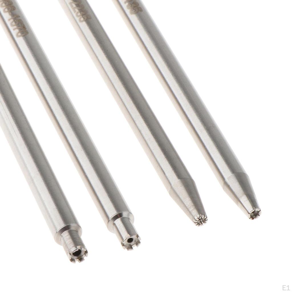 4Pcs Watch Oscillating Rotor Weight Axle Punch Set Staking Repair Tool