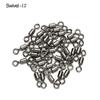100pcs Anti Winding Carp Quick Change Spinner Match Feeder Fishing Swivel Connector  Fishing