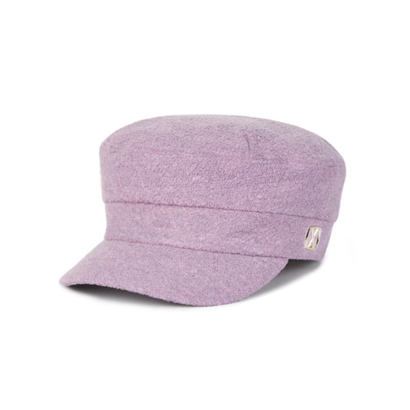 VARZAR VA Square Studded Wool Sailor Cap Purple
