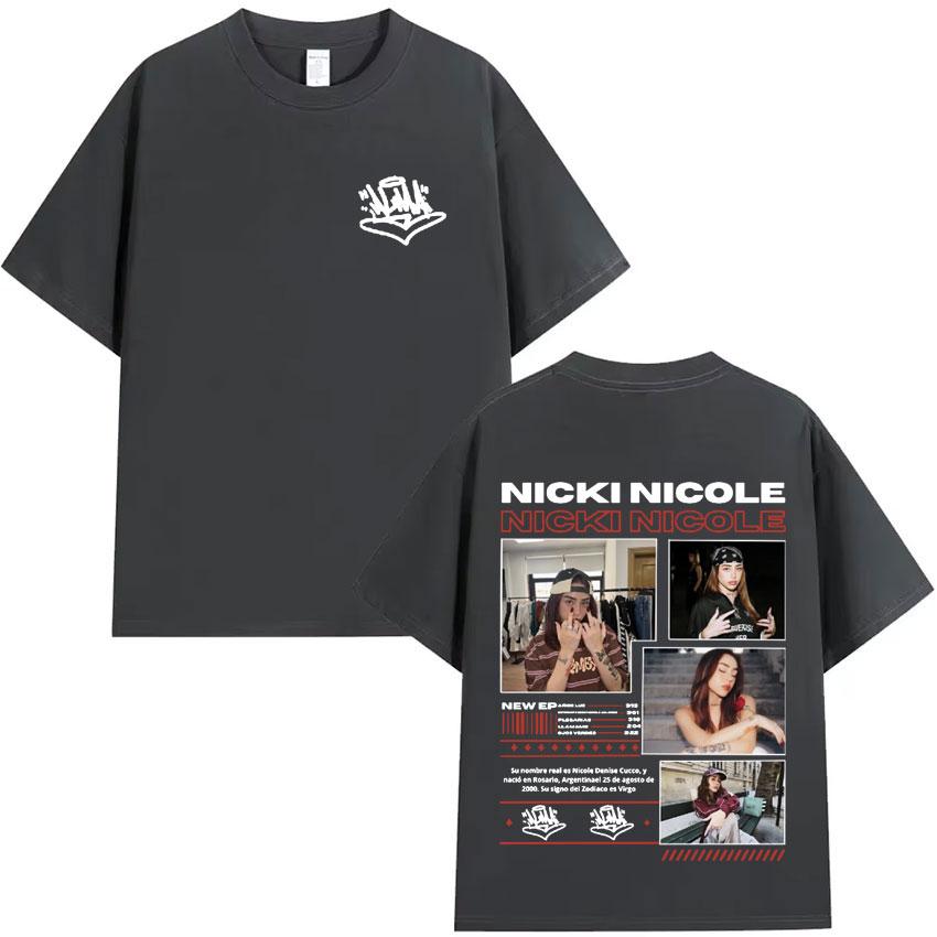 Nicki Nicole Fashion T Shirts Harajuku High Quality Tee ONeck Short Sleeve Cotton Mens Woman Cozy TShirts Gift Tops Streetwear