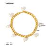 Gold-Plated Stainless Steel Fashion Anklet - Non-Fading Titanium Foot Jewelry