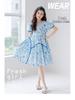 2025 Summer Mother-Daughter Floral Smocked Princess Dress - Korean Style Beach Outfit for Girls