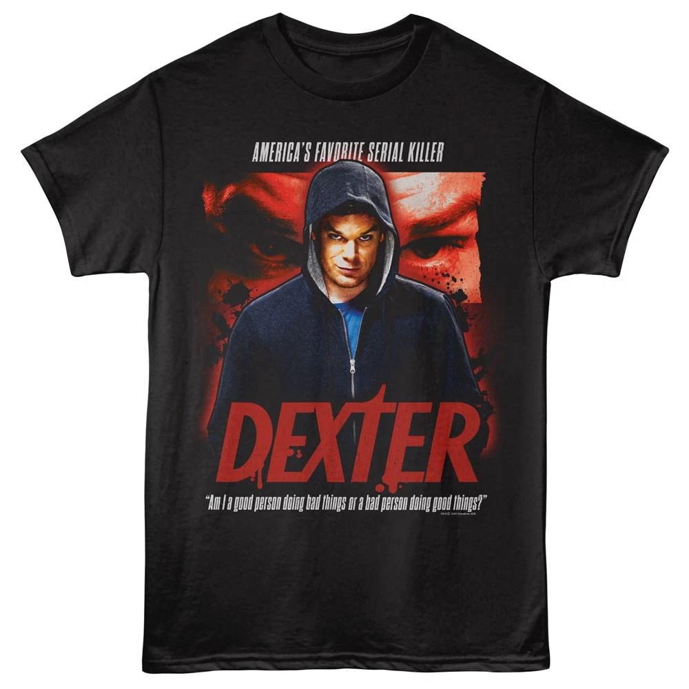 Dexter Crime Drama Show Am I A Good Person Doing Bad Things Men s T shirt M
