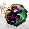 1pc Two Dragons In Love Automatic Opening and Closing Umbrella - Suitable for Various Occasions, Outdoor Activities, Lightweight and Durable Auto
