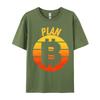 Plan Bitcoin Tshirt Pure Cotton Man Tops Shirts Camisa Normal TeeShirts 2024 Hot Sale Printed On Design