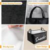 Cotton-Linen Home Foldable Storage Box Large Capacity Storage Basket Multi-Functional Storage Tote Toy  Basket for Bedroom