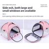 Clear Window Small Animal Travel Carrier Breathable Mesh Comfortable Pet Carrier Bag Ventilation Safety Cat Dog Carrier
