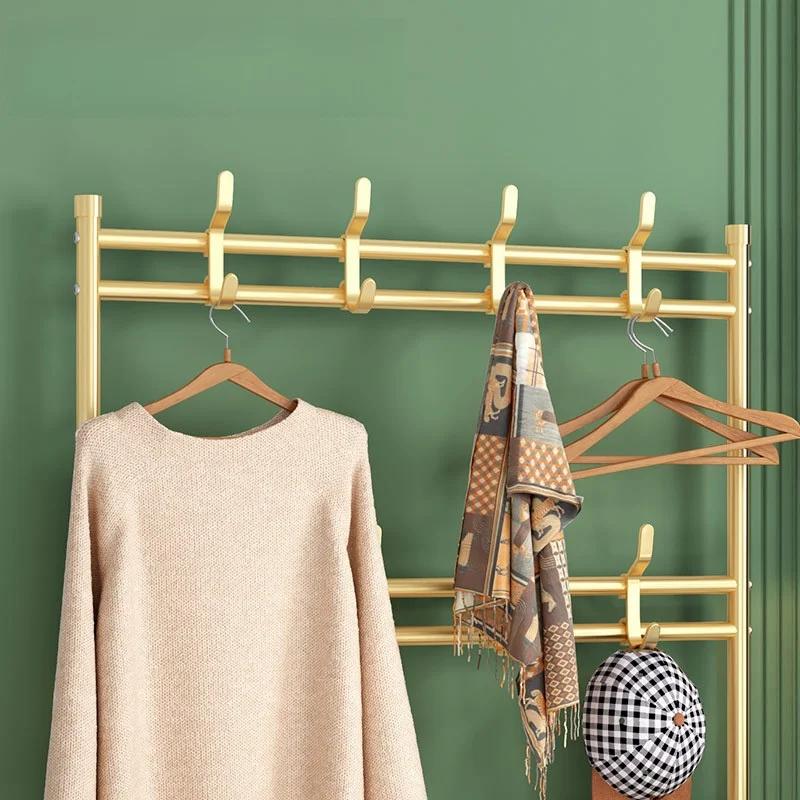 Floor-Standing Shoe Rack Multi-Layer Simple Clothes Hanger Space Saving Multi Functional Shoe Shelf Dustproof Sneakers Organizer