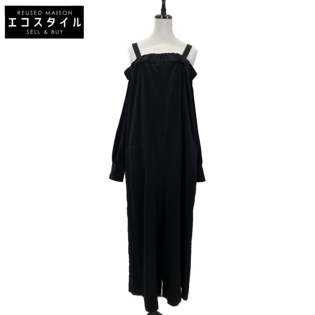 Y's Pink [TAKESHI KOSAKA By] YG-D17-500 14Stainless Steel Black Off-Shoulder All-in-One Dress 2 blackUsed
