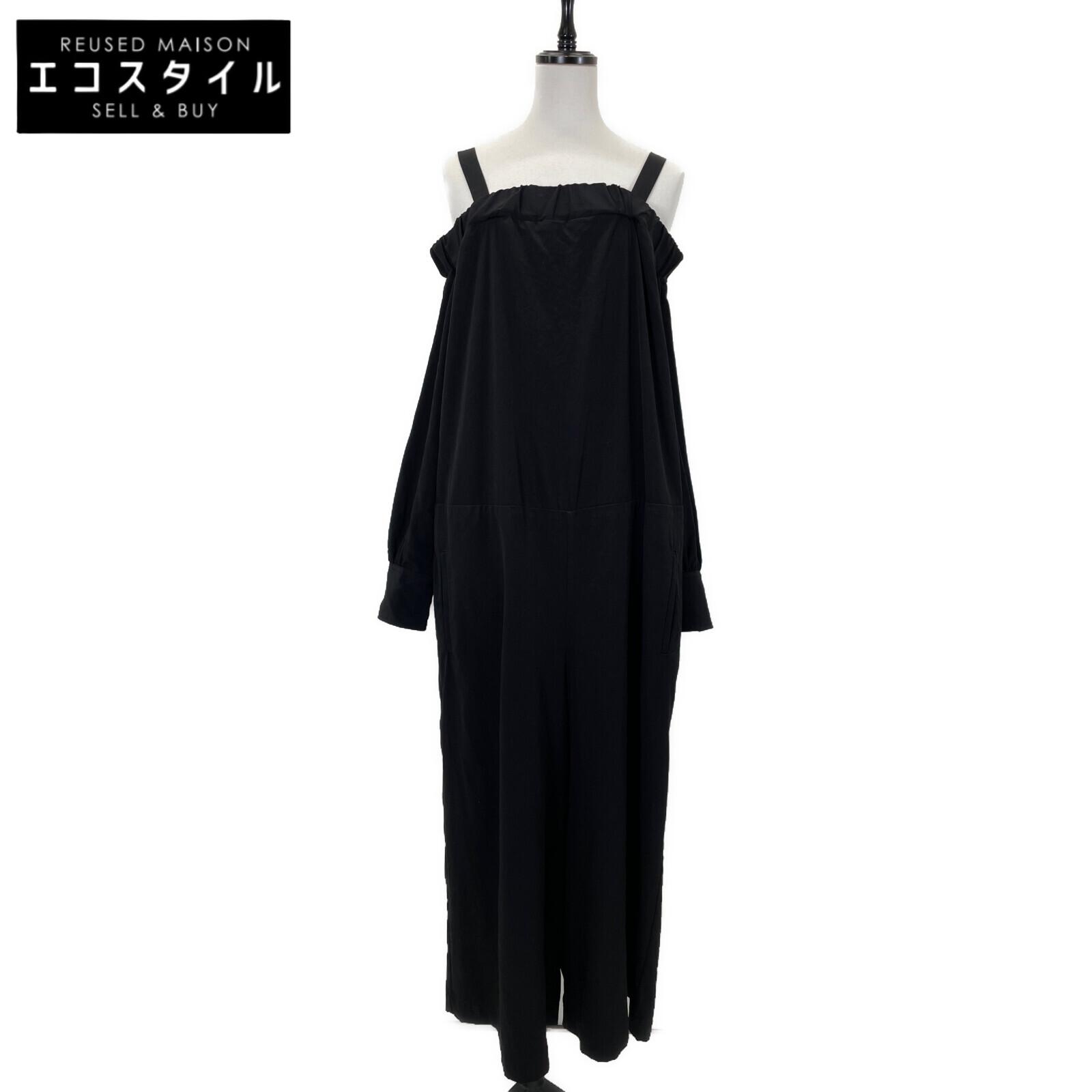 

Y s Pink [TAKESHI KOSAKA by] YG-D17-500 14Stainless Steel Black Off-Shoulder All-in-One dress 2 blackUsed