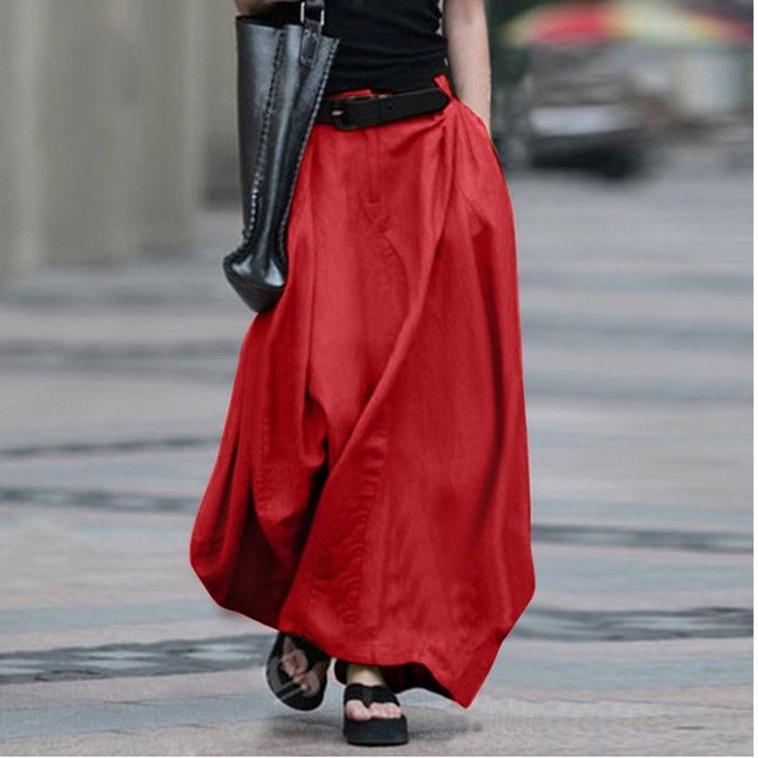 2023 High Waist A-line Midi Skirt: Plus Size, Slimming Women's Dance Skirt