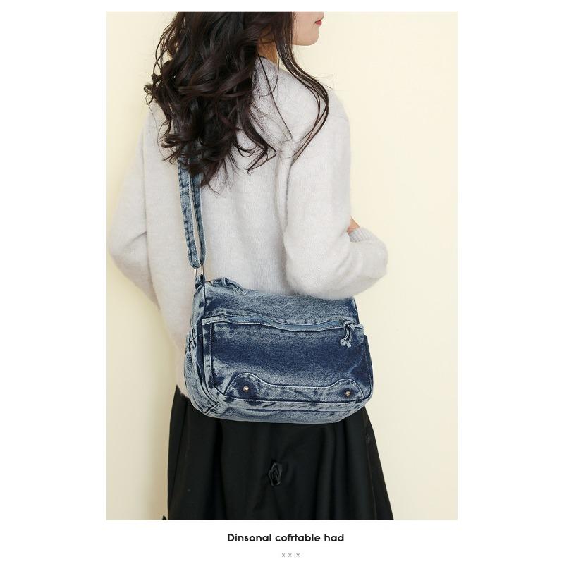 Crossbody Women Large Capacity Bag Multi Compartment Lightweight Multi Pocket Bag