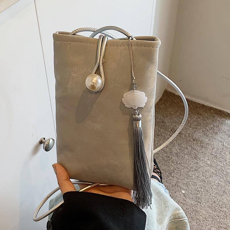 Модная и простая сумка для мобильного телефона, высококачественная универсальная модная сумка через плечо для женщин, женская сумка через плечо Ins Texture