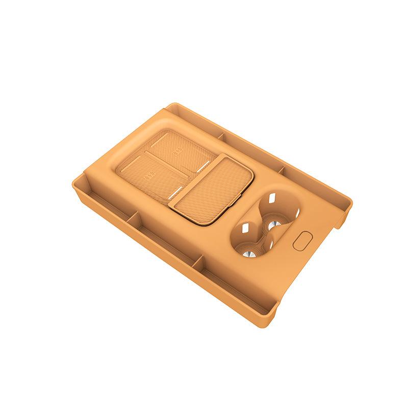 Li Auto i6 Wireless Charging Center Console Silicone Pad with Pocket for Water Bottle Protection