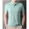 Summer New Short Sleeve T-shirt Top Middle-Aged Men Hemming Trendy Half-Length Sleeve Cotton Menswear T-shirt