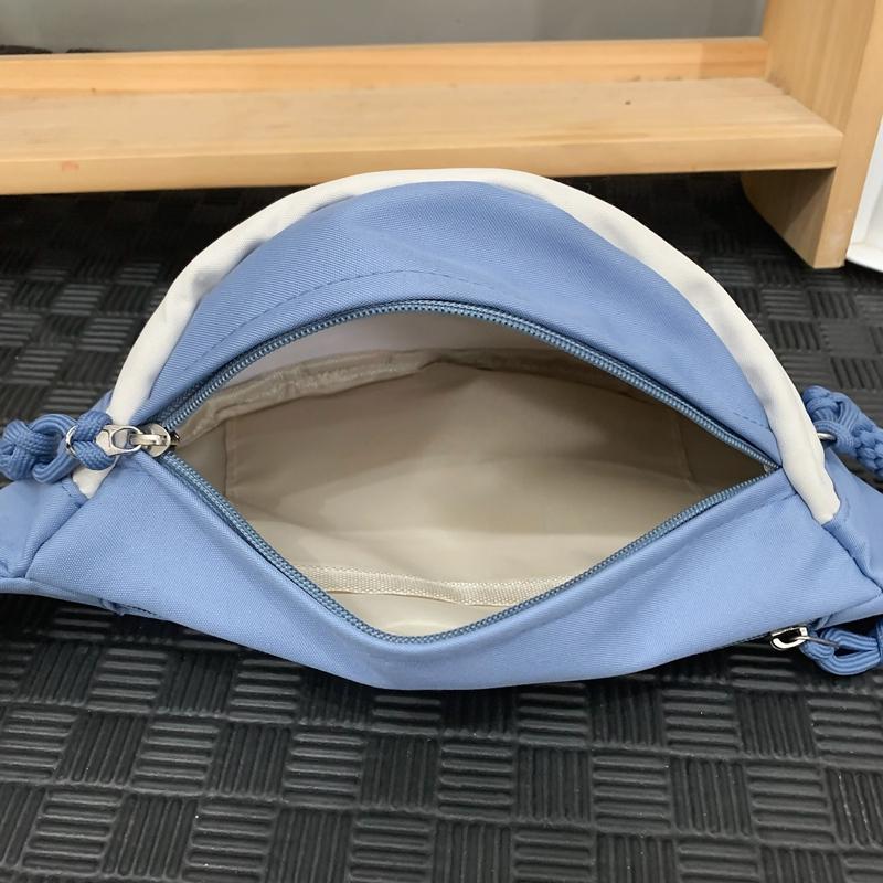 Chest Bag Men Women's Crossbody Bag Waist Bag Student Embroidered Satchel