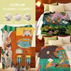 Artist M-Maria J-Jesus C-Contreras Throw Flannel Throw Blanket, Lightweight Cozy, Durable Washable Cute Cool