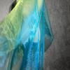 Metallic Color Organza Fabric 50x140cm Breathable Gradient Color Tulle Cloth For Wedding Dress Evening Gown Sewing Craft