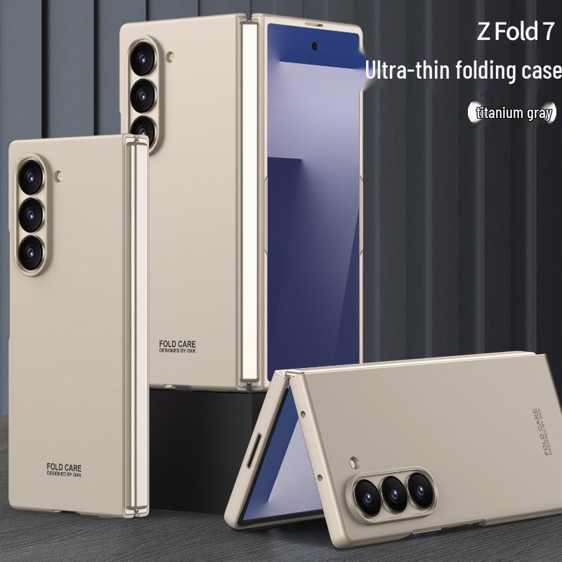 Ultra-Thin Matte Phone Case for Samsung ZFold7: Fashionable, Solid Color, Folding Protective Cover