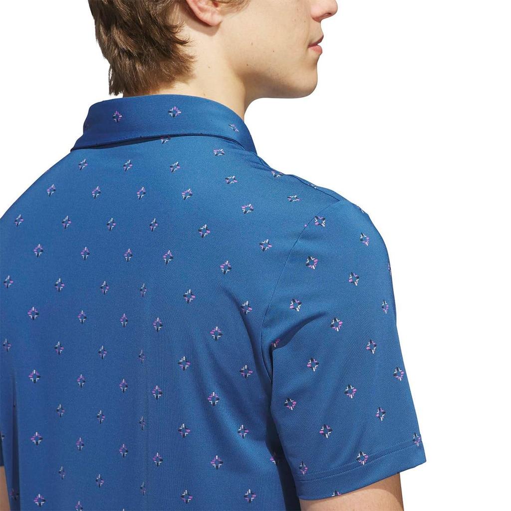 CLIMACOOL Dianagle Print Shirt Dusky Petrol [Adidas Golf] Short-Sleeve J/L