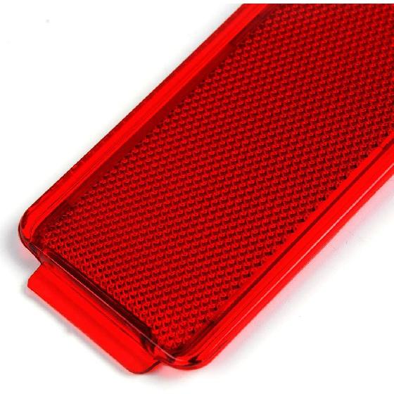 2 PCS Red Premium Interior Front Rear Door Entry Light Reflector Panels Compatible With Ford Super Duty F250 F350 F450 F550 1999-2007 / Excursion