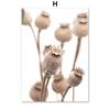 Tropical Plant Leaves Wall Art Canvas Paintings Rabbit Tails Grass and Flowers Posters and Prints Scandinavian Room Decoration