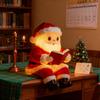 Reading Santa Claus Light Father Christmas LED Night Lamp Home Office Living Room Bedroom Desk Decoration Lamp Xmas Holiday Gift