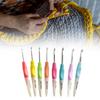 8Pcs Beginner Crochet Hook Ergonomic Crochet Hook Ergonomic Handle Crochet Hook Needle for Crocheting Craft 2.5mm-6mm