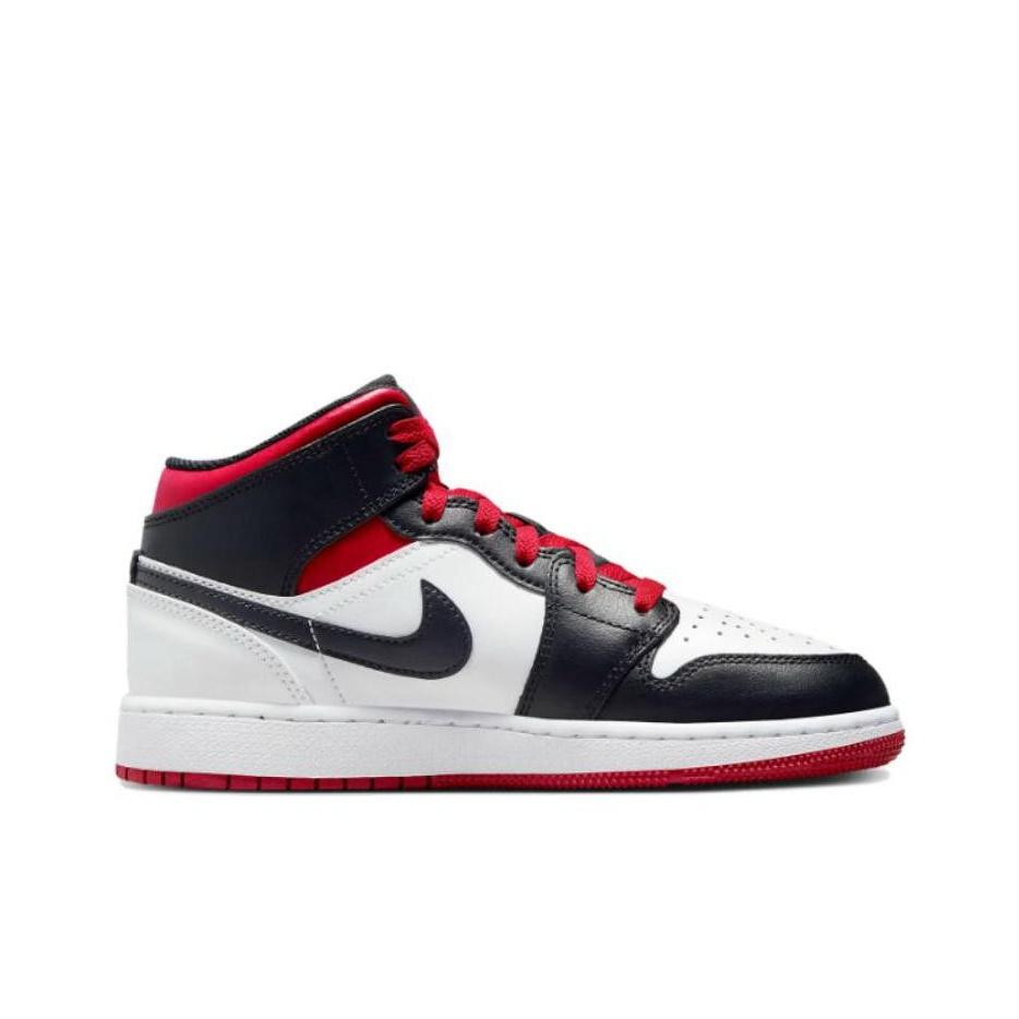 New Jordan 1 Mid Gym Red Black Toe GS DQ8423-106