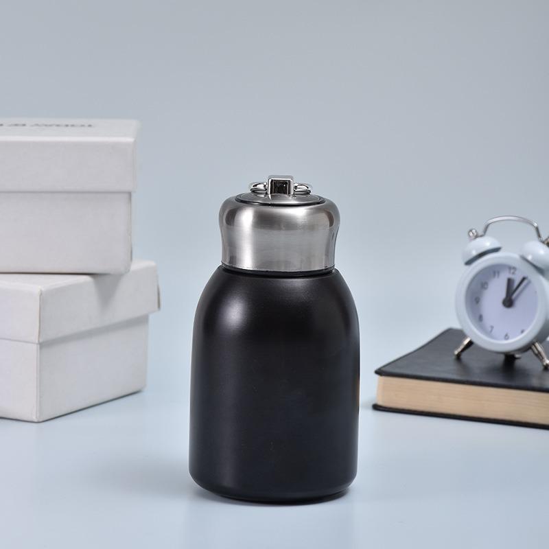 Retro Light Luxury Thermos Cup for Girls, High-end Water Cup, Mini Portable Large Belly Cup, Chinese Style Small Thermos Cup, Te