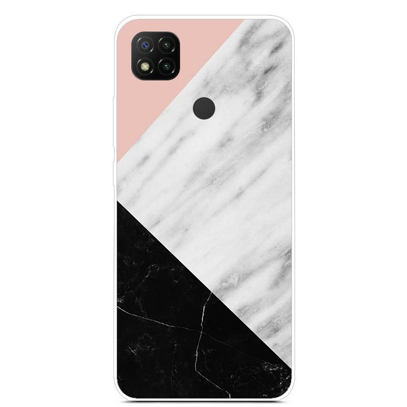 Cute Art Line Daisy Case For Xiaomi Redmi 9C Phone Case Slim Tpu Back Cover For Xiaomi Redmi 9C 9 C NFC Funda PocoC3 Soft Bumper