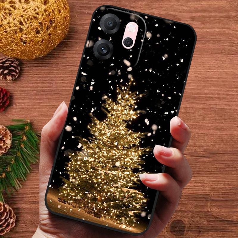 Świąteczne malowane etui na OPPO Reno 14F 14 F Reno14FS Etui Silikonowe Miękkie Etui na Telefon na OPPO Reno 14 13 Pro FS Capa Fundas