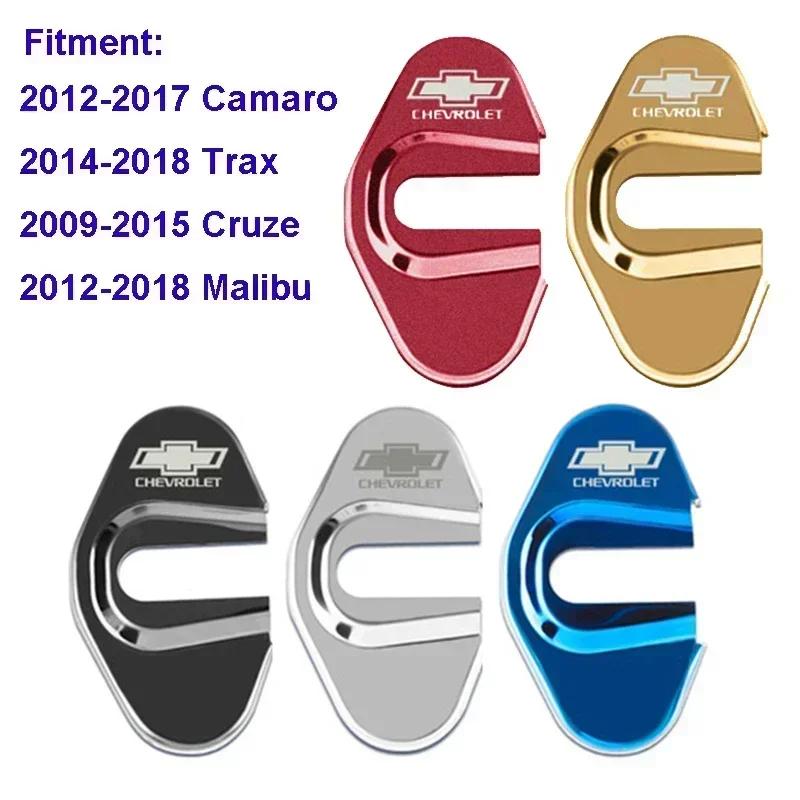 4pcs Car Door Lock Protector Cover Sticker for Chevrolet Cruze Silverado Traverse Spark Equinox Malibu Captive Aveo Sonic Onix
