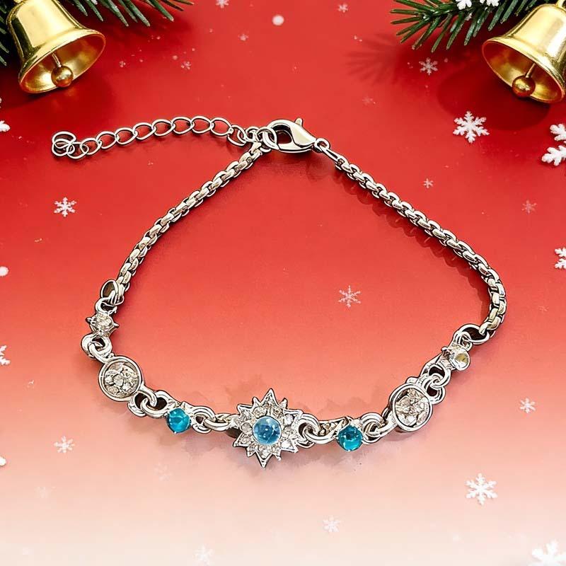 Sterling Silver Color Sparking Star and Moon Charm Bracelets for Lovers Couple Hand Chain Link Original Fashion Jewelry