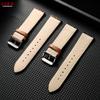 Quick Release Weave Bracelet Vintage Genuine Leather Tweed Nylon Strap 18mm 20mm 22mm for Omega for Seiko Smartwatch Watch Band