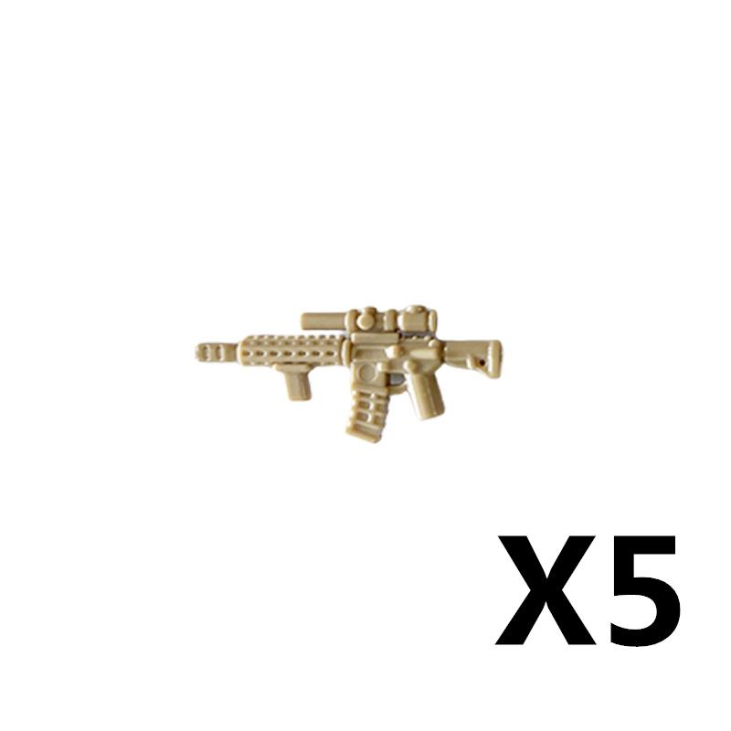 Military Soldiers Figures Weapons Building Blocks Accessories Two-color Guns Assault Sniper Rifles AK74 Rocket Launcher Toy Gift