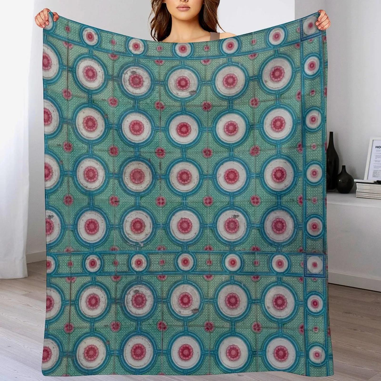 

Traditional Nyonya Floor Tiles VI in George Town Throw Blanket Lightweight Warm Blanket for Indoor Outdoor Use 102x76cm(40x30in)