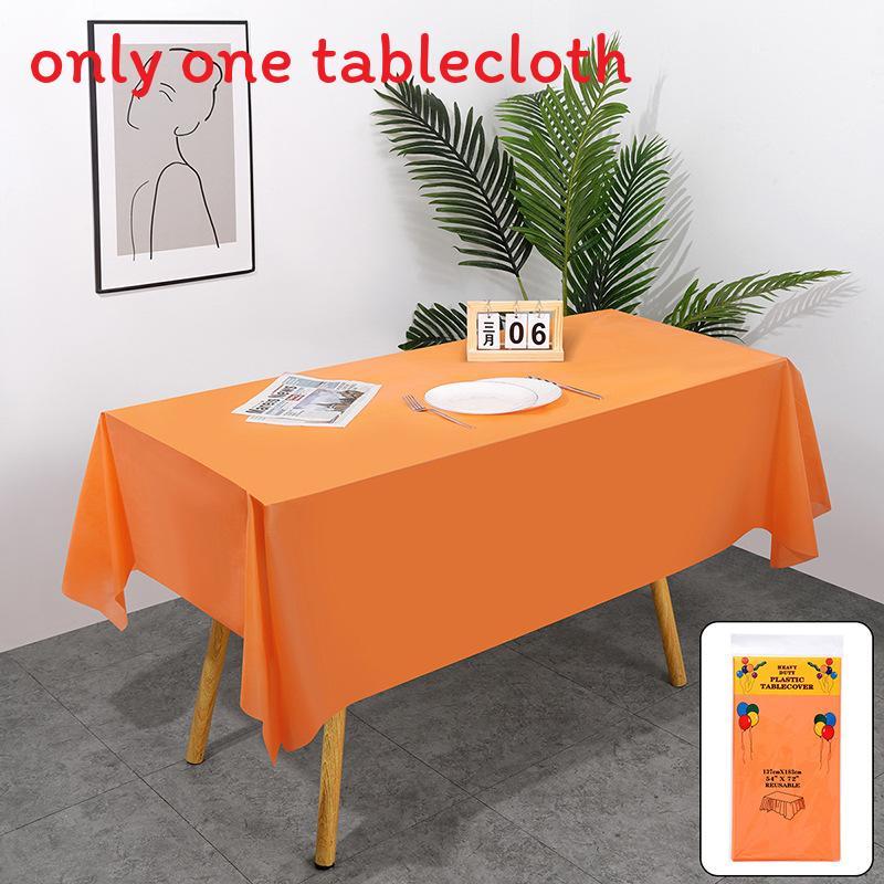 Peva Thickened Disposable Tablecloth With Dustproof And Oilproof Surface For Events And Decor
