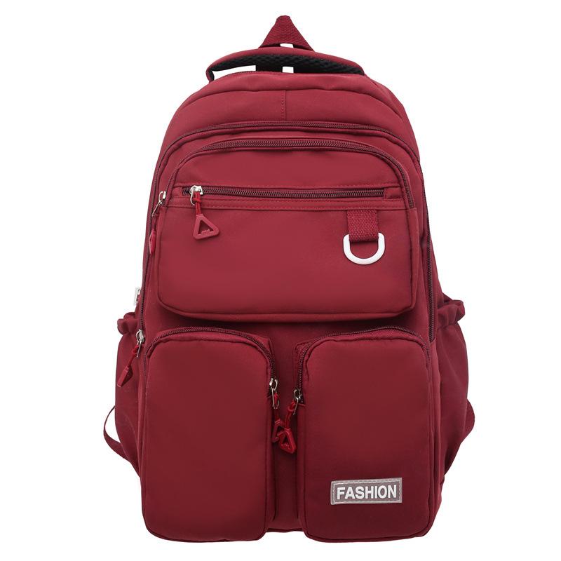Schoolbag Large Capacity Outdoor Travel Bag Winter Casual Backpack Korean Version Fashion Campus Style Student Schoolbag Lightweight Weight Weight
